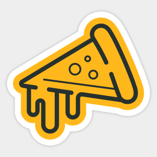 Dripping Pizza Icon Sticker